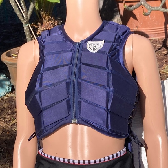 Tipperary Protective Riding Vest Full Zip Navy Blue - Picture 1 of 16